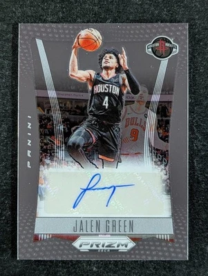 2023-24 Panini Prizm Deca JALEN GREEN Auto Signatures Houston Rockets #DS-JGR - Image 1 of 3