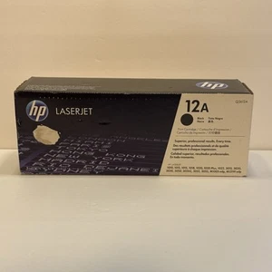 Genuine HP 12A (Q2612A) Laserjet Black Toner Print Cartridge Sealed Expired INK - Picture 1 of 7