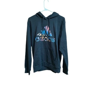 Adidas Women's Drawstring Hoodie Long Sleeve Sweatshirt in Black Size M NWT - Picture 1 of 8