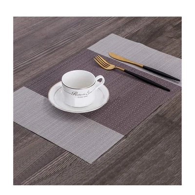 Set of 6 Coffee PVC Placemats for Dining Table Heat Resistant Vinyl Placemat - Image 1 of 4