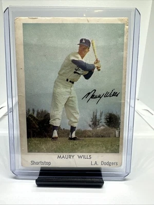 1960 年贝尔品牌道奇队 #20 Maury Wills 低等级 — 第 1/4 张图片