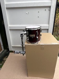 Free P&P. 8” Tom w Arm and Clamp. add to drum kit. Wine finish. Tom - Picture 1 of 19