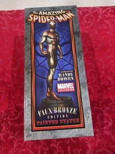 Sellado limitado 500 raro clásico increíble SPIDERMAN randy ESTATUA DE ARCO FALSO BRONCE - Imagen 1 de 5