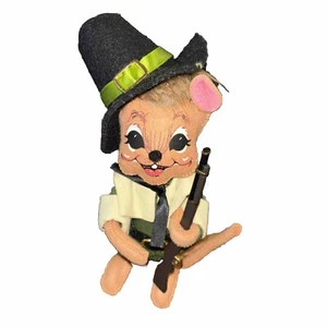 2012 Annalee Pilgrim Hunting Mouse 9"Tall  Autumn Fall thanksgiving pilgrim - Picture 1 of 5