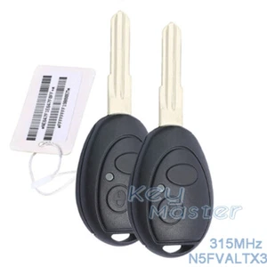 2x for Land Rover Discovery 2 1999-2004 315MHz Keyless Remote Key Fob N5FVALTX3 - Foto 1 di 2