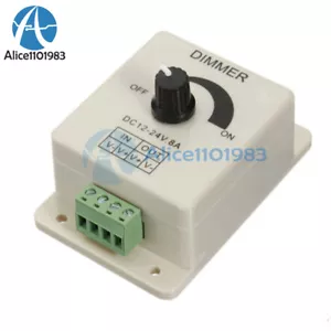 12V 8A PIR Sensor LED Strip Light Switch Dimmer Brightness Controller Power Save - Bild 1 von 6