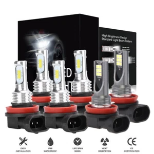 For Nissan Altima 2007-2018 Combo LED Headlights High/Low + Fog lights bulbs kit - Foto 1 di 21