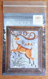 NEU Landhaus Garten Muster Kreuzstich Mustertabelle "Das Rentier" - Bild 1 von 3