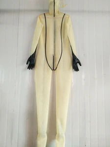 Latex Casual Caoutchouc Transparent Overall Cosplay Club Zentai Anzug 0,4mmS-XXL - Picture 1 of 2