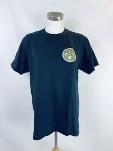 US Fishing Company Men Size Medium Short Sleeve Eagle Hook T-Shirt Navy Blue - Picture 1 of 12