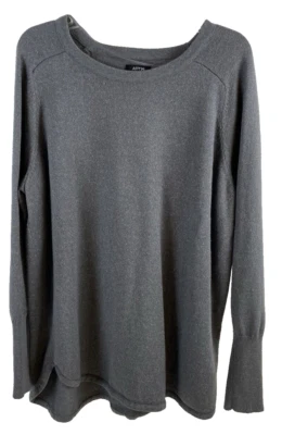 Apt 9 Mujer Gris Oscuro Manga Larga Brillante Jersey Talla XL Foto 1 de 4