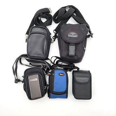 Camera Bags LOT for Smaller Cameras Tamrac Lowepro Kenneth Cole Leather Canvas - Image 1 of 4