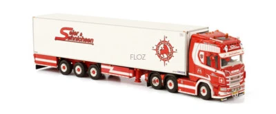 для WSI для SCANIA R CR20H 6 X 2 двойной руль рефрижератор прицеп-3 оси 1/50 модель грузовика - Изображение 1 из 3