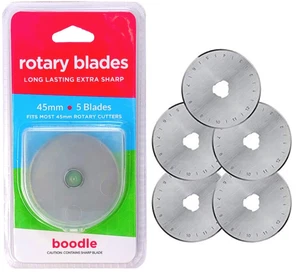 45mm Rotary Cutter Blades Replacement Olfa/Dafa Fiskars 1, 5 or 10