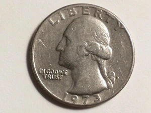 1973 Quarter Error In Rim On Edge, front and back and filled in A"s, more RARE. - Picture 1 of 7