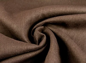 LEINEN Stoff Reinleinen Enzym gewaschen weich fließend BRAUN EUR 15,98/m - Bild 1 von 2