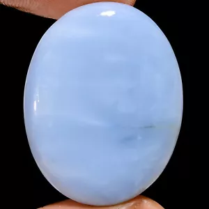 Piedra preciosa suelta cabujón ópalo azul natural Owyhee 37 quilates 33X25X5 mm EE-44741 - Imagen 1 de 2