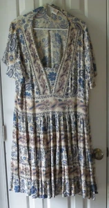 Vestido corto de cachemira floral Bila para mujer talla XL - Imagen 1 de 5