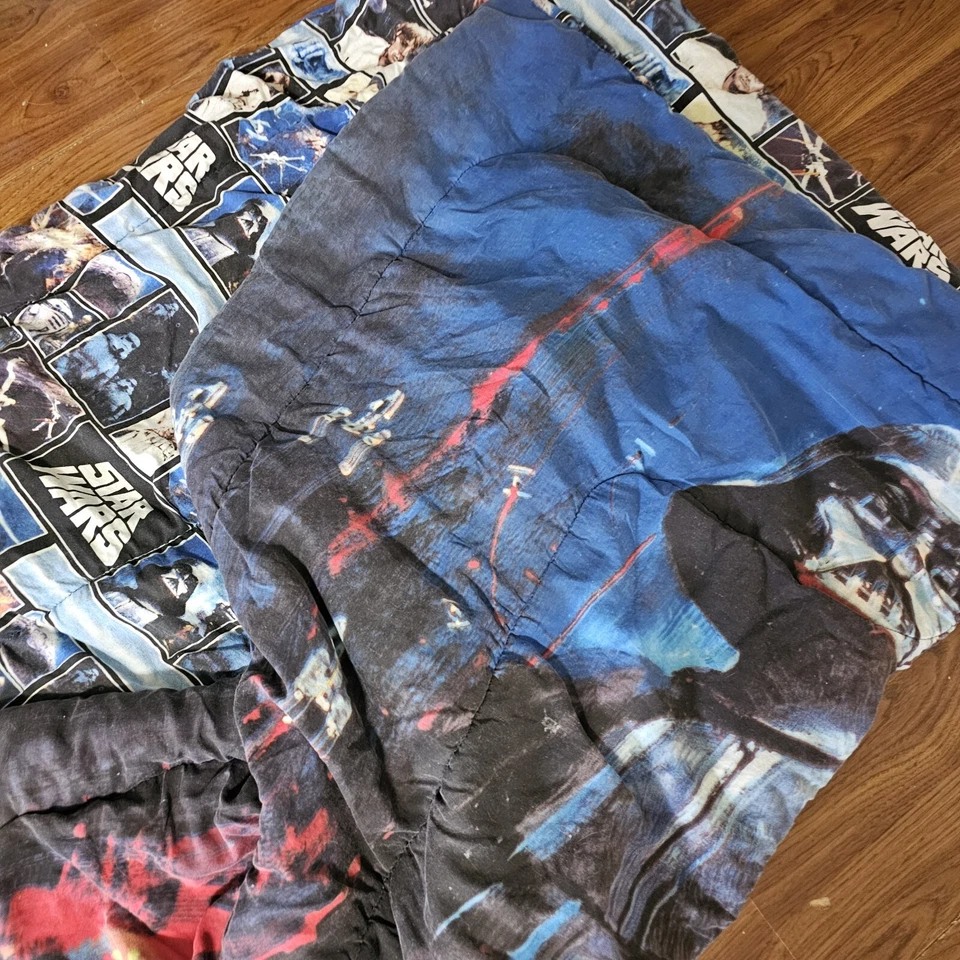 Edredón Reversible Doble Star Wars 75x70" Lucasfilms Darth Vader Luke De Colección Leer Foto 1 de 4