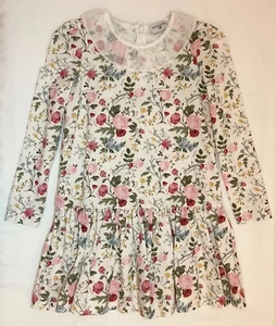Monnalisa Ivory Floral Dress - Size 5 Yrs - Picture 1 of 6