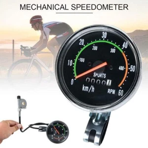 Retro klassisches fahrrad fahrrad tachometer analoge mechanische kilometer - Bild 1 von 9
