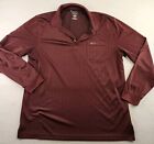 Greg Norman Play-Dry Long Sleeve Pocket Golf Polo Shirt Mens Large Lightweight