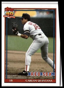 1991 Topps #206 Carlos Quintana Boston Red Sox - Picture 1 of 2