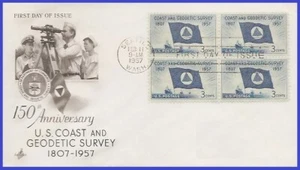 USA4 #1088 U/A ARTCRAFT FDC BL4  Coast and Geodetic Survey - Picture 1 of 1