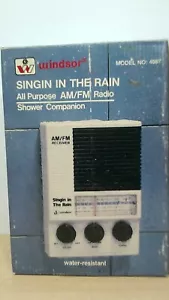VTGe Windsor Singin In The Rain All Purpose AM/FM Waterproof Shower Radio Works - Picture 1 of 15