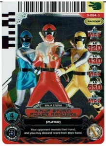POWER RANGERS UNIVERSO DE ESPERANZA SUPER RARO HOLOFOIL 3-054 NINJA STORM POWER RANGE - Imagen 1 de 1