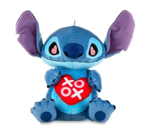 2024 Just Play Disney Valentine's Day Plush STITCH XOXO Heart 12-inch - Picture 1 of 10