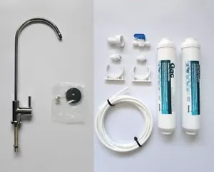 UNDERSINK DRINKING WATER TAP FILTER KIT SYTSEM INCLUDING FAUCET AND ACCESSORIES - Picture 1 of 4