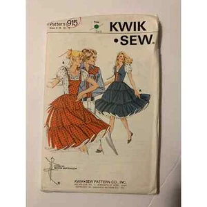 Kwik Sew Vintage Pattern #915 Square Dance Dress - Picture 1 of 4