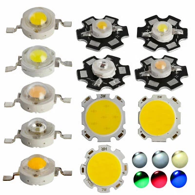 1W 3W 5W 7W 20W 50W High Power LED lampe Led-lampen Chip 1X 10X Volle Watt - Bild 1 von 4