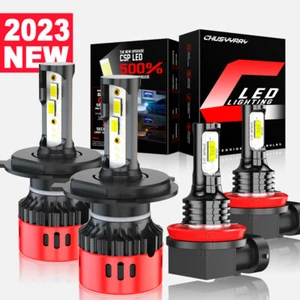 6000K LED Headlight Hi/Lo Fog Light Bulbs Combo Kit For Toyota Tundra 2014-2021 - Bild 1 von 16