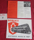 N°4112 A   / BERLIET : prospectus  autobus urbain PBR 10  / P.1533.9-55