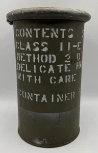 Vintage British Army Military Food Storage Container Tube Case Kit Post WW2 - Bild 1 von 7