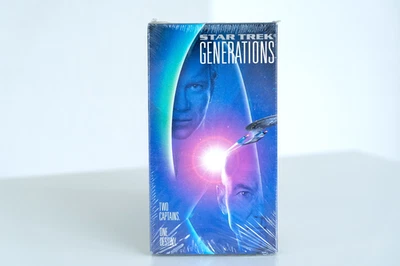 Видеокассета Star Trek: Generations (1995) *ЗАПЕЧАТАННАЯ* Патрик Стюарт Уильям Шетнер - Изображение 1 из 4
