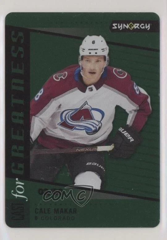 2020-21 Upper Deck Synergy Cast for Greatness Green Achievements /50 Cale Makar - Image 1 of 2