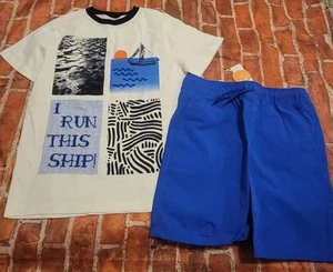 Gymboree Boys Shirt Size 10/12 Shorts Sz 12 Outfit Nwt Run This Ship - Picture 1 of 1