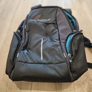 Emcon IT Logo Gray Backpack IT Computer Work School Bag Backpack - Picture 1 of 6