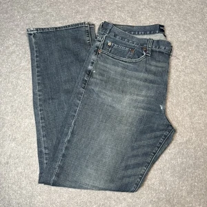LUCKY BRAND Men's Size 34x32 121 Heritage Slim Fit Stretch Blue Jeans - Picture 1 of 19