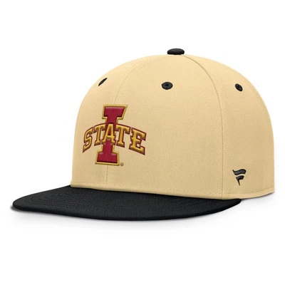 Sombrero ajustado de equilibrio para hombre Fanatics caqui/negro Iowa State Cyclones Foto 1 de 4