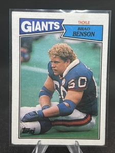 Brad Benson #21 NEW YORK GIANTS NFL football trading card - Topps 1987 - Picture 1 of 4