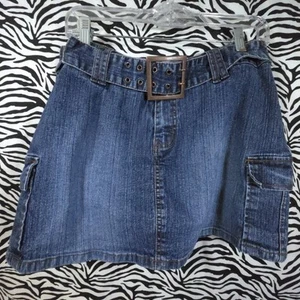 AUC99 0522 Thrifted Womens Sz. 13/14 Jordache Denim Skirt GSCFHAU0 - Picture 1 of 7