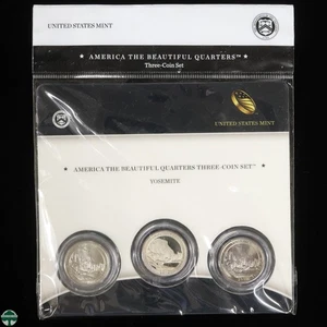 2010 Yosemite America the Beautiful Three Quarter Set - US Mint Packaging - Picture 1 of 6