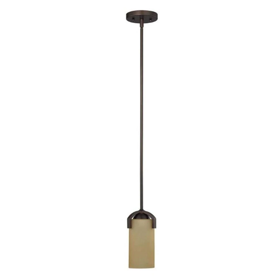 Sunset Lighting 1-Light Hadley 100W Mini Pendant Provincial Bronze F22110-64 - Image 1 of 1