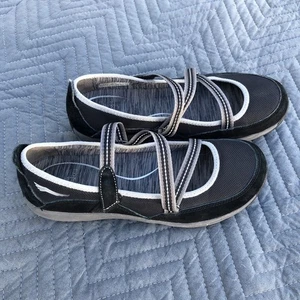 Dansko Hazel Mary Jane Outdoor Sport Shoes Suede Mesh Black 4504020200 Womens 39 - Picture 1 of 14