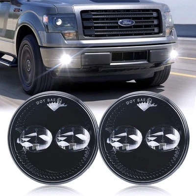 Luces antiniebla LED parachoques redondo lámpara de paso para Ford F150 2012-14 Ranger 2008-11 Foto 1 de 4