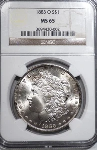 1883-O Morgan Silver Dollar NGC graded MS 65 - Picture 1 of 4